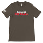 Youth Bulldogs Softball Short Sleeve Cotton T-Shirt