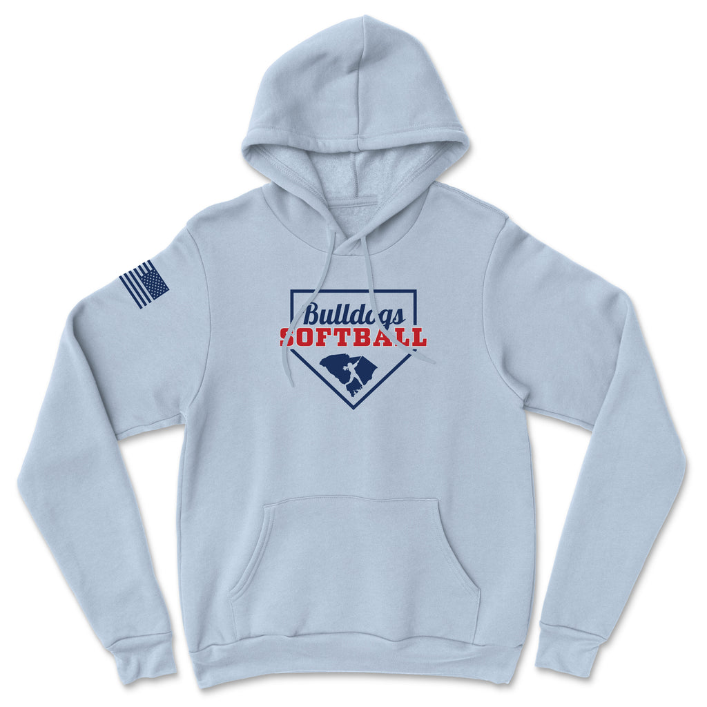 Unisex Bulldogs Softball Base Softstyle® Midweight Hoodie