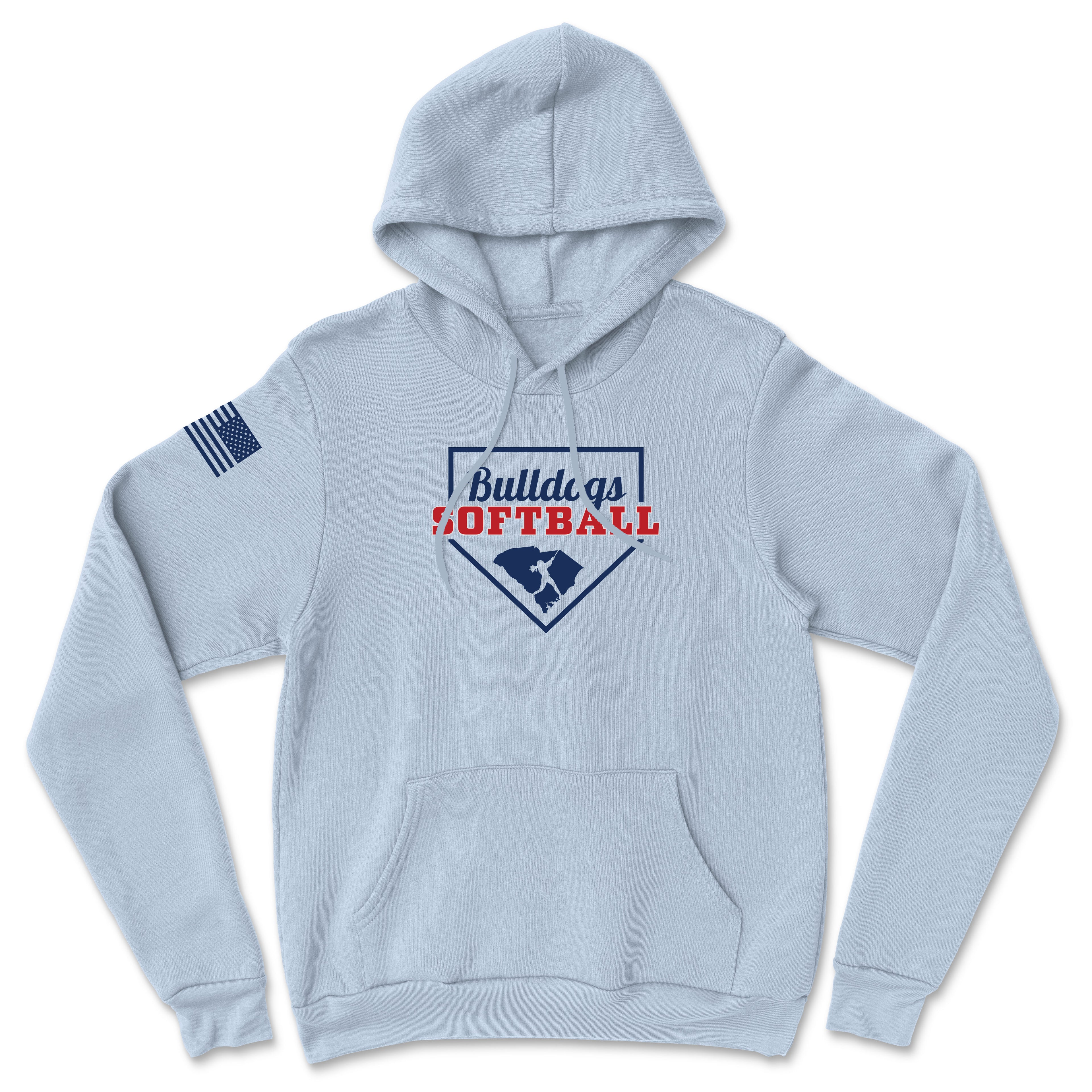 Unisex Bulldogs Softball Base Softstyle® Midweight Hoodie