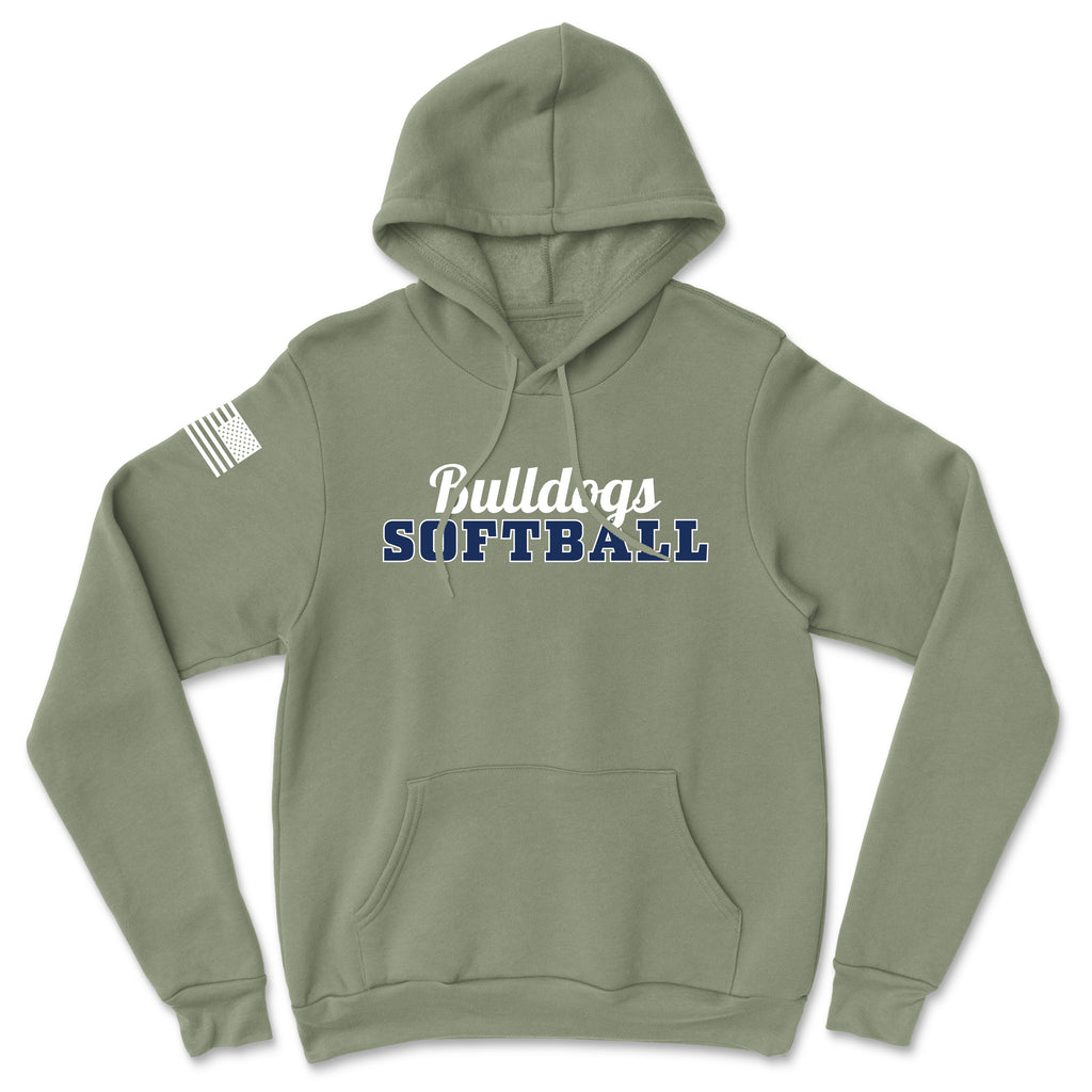 Unisex Bulldogs Softball Heavy Blend Hoodie