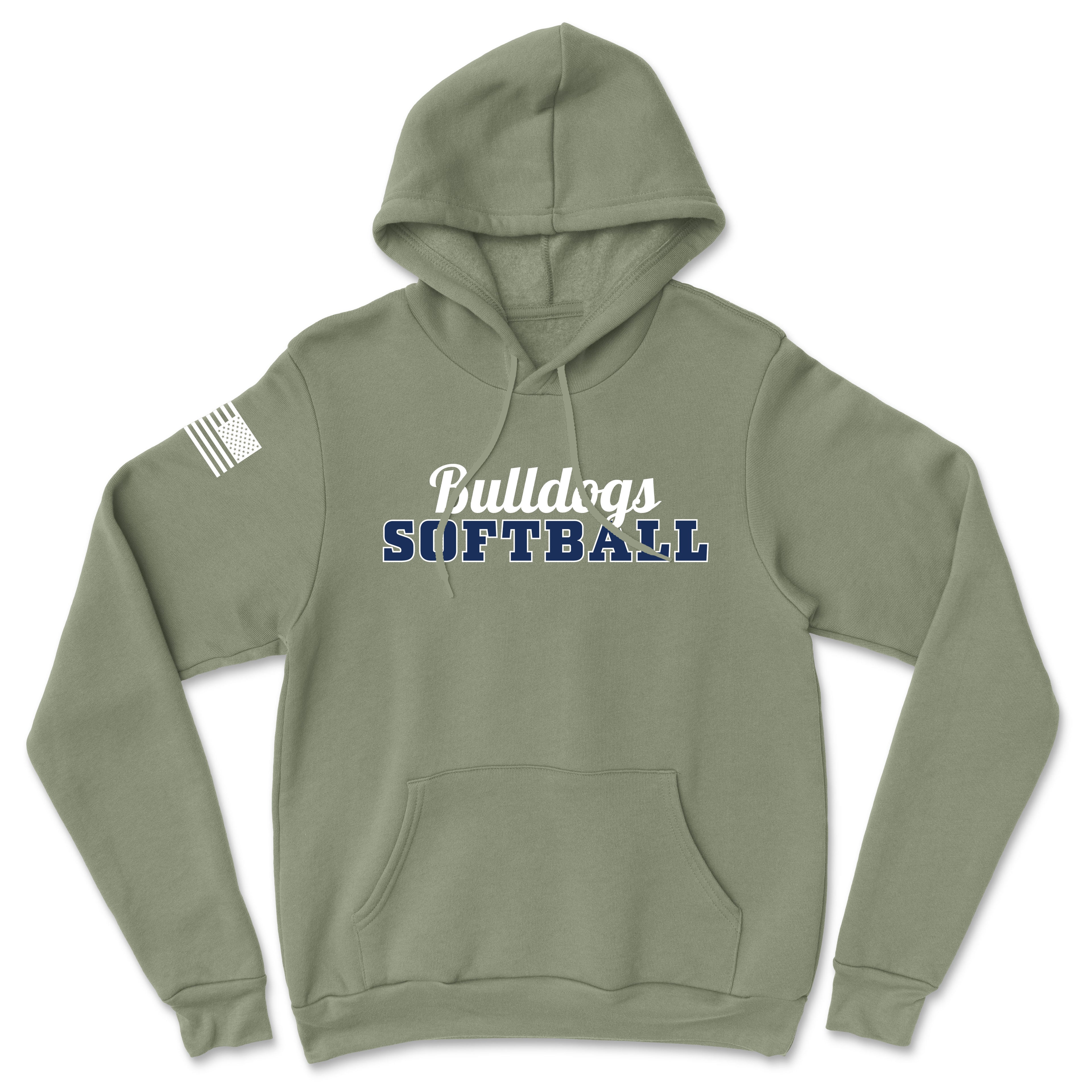Unisex Bulldogs Softball Heavy Blend Hoodie