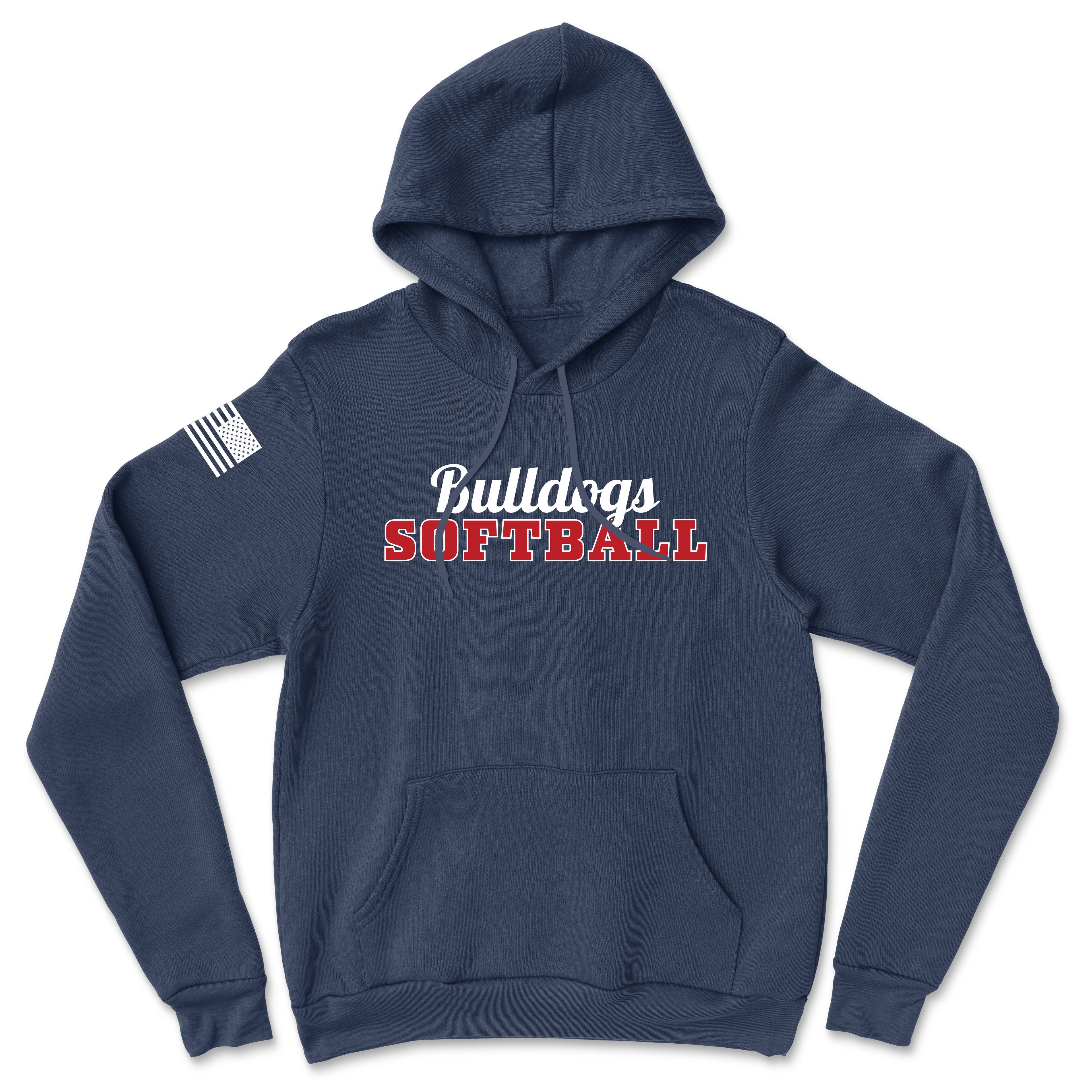 Unisex Bulldogs Softball Heavy Blend Hoodie