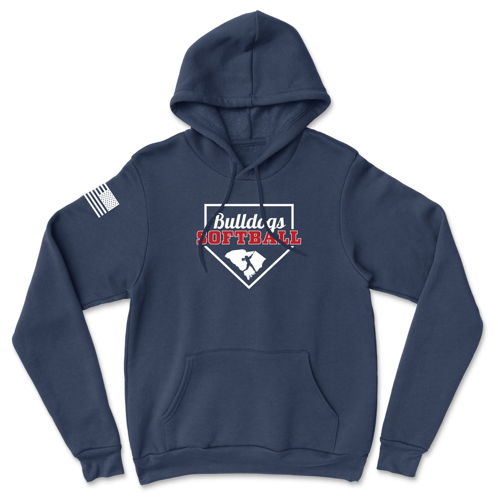 Unisex Bulldogs Softball Base Softstyle® Midweight Hoodie