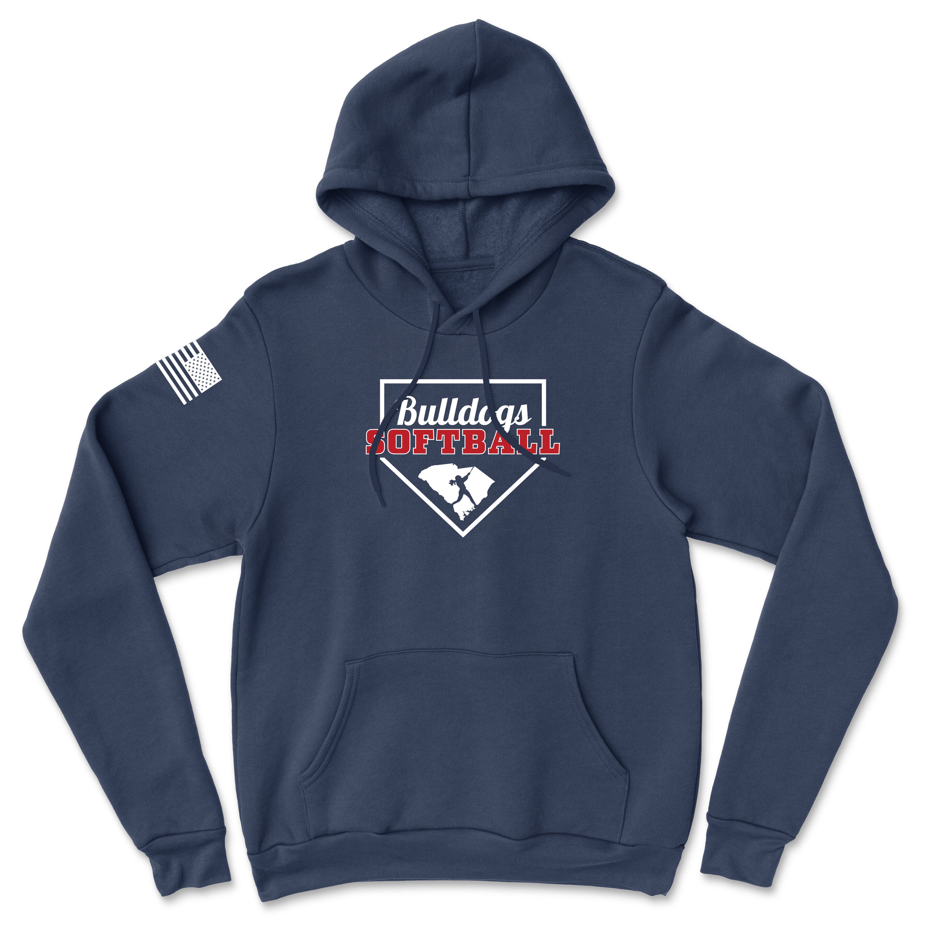 Unisex Bulldogs Softball Base Softstyle® Midweight Hoodie