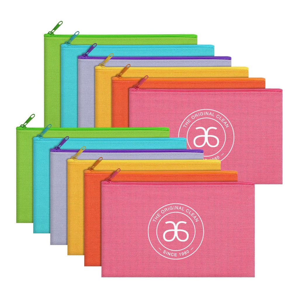 Original Clean Canvas Zippered Fizz Pouch - 10 Pack