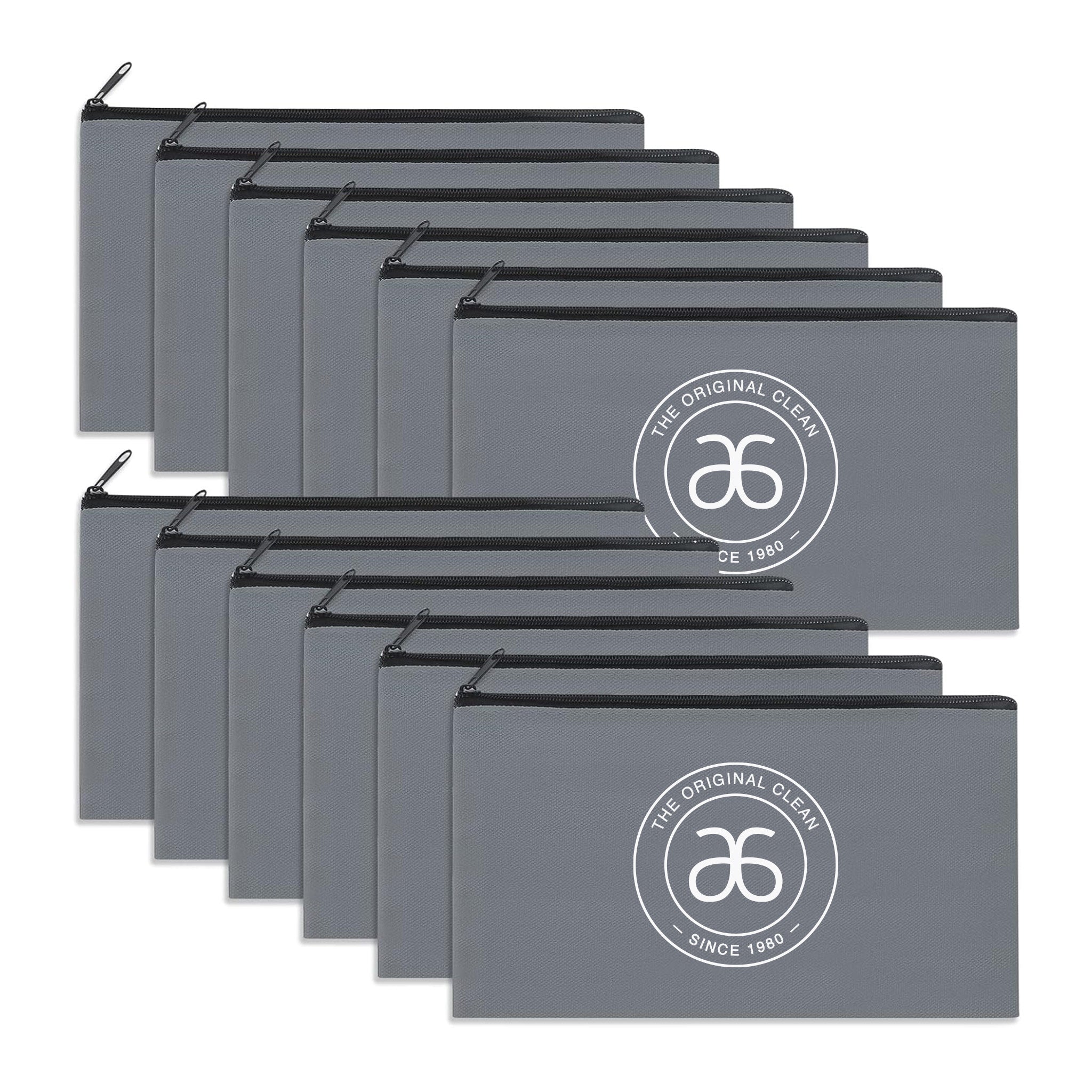 Original Clean Canvas Zippered Fizz Pouch - 10 Pack