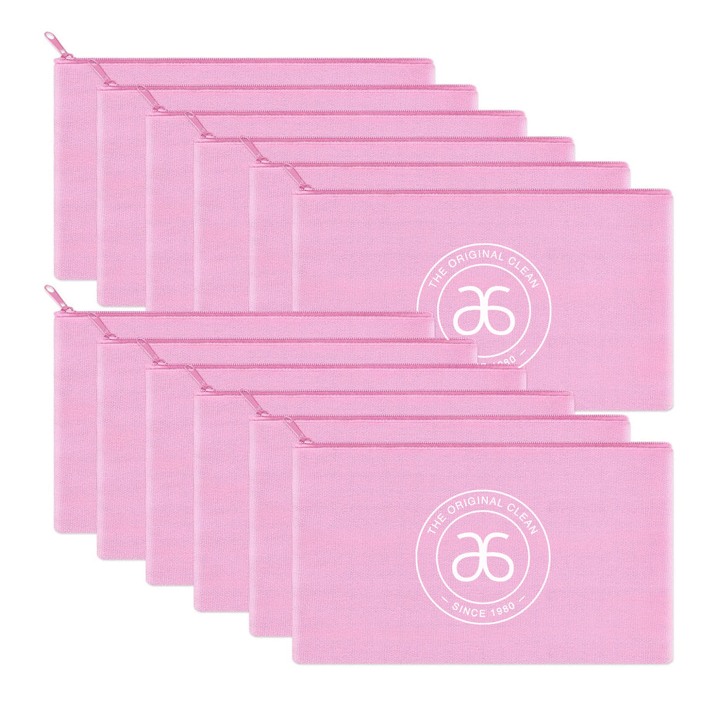 Original Clean Canvas Zippered Fizz Pouch - 10 Pack