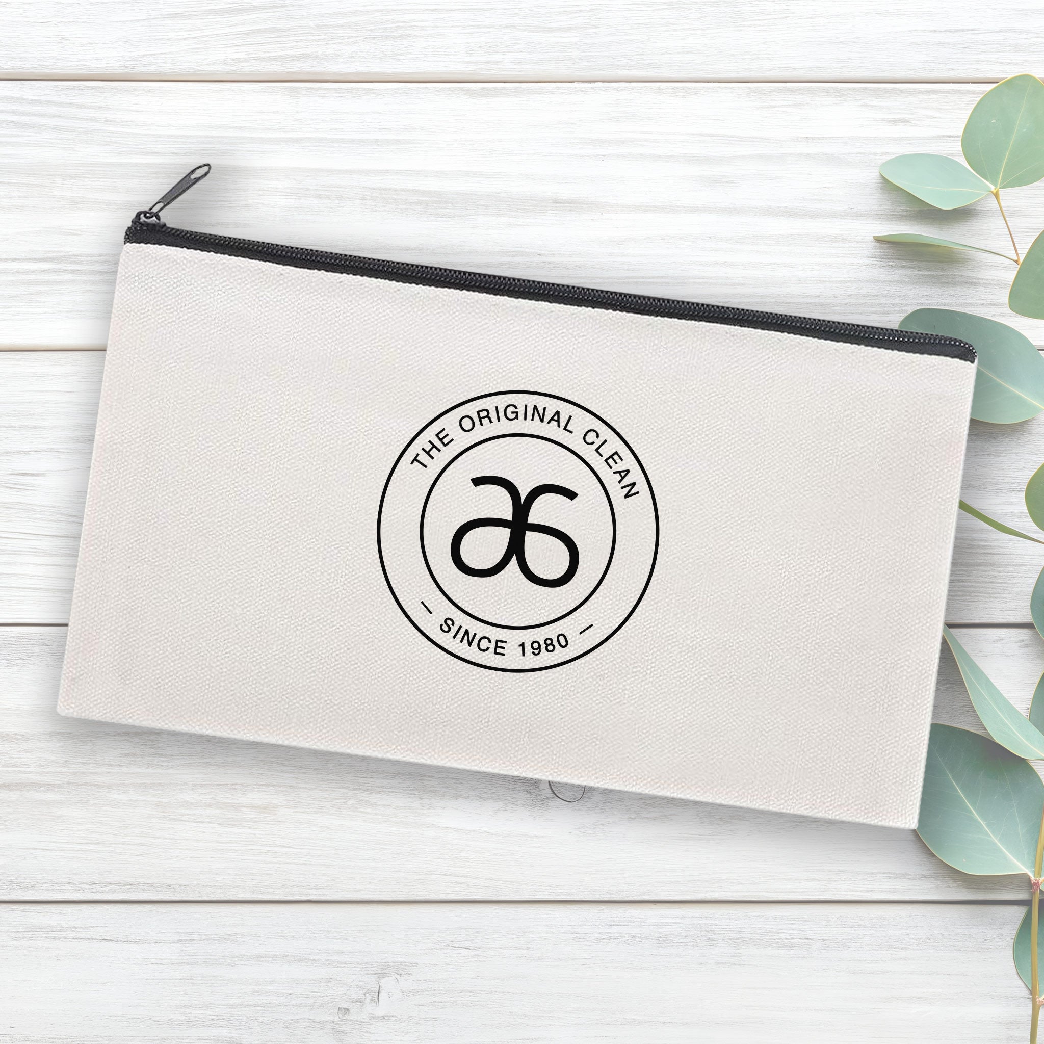 Original Clean Canvas Zippered Fizz Pouch - Single