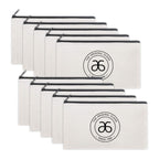 Original Clean Canvas Zippered Fizz Pouch - 10 Pack