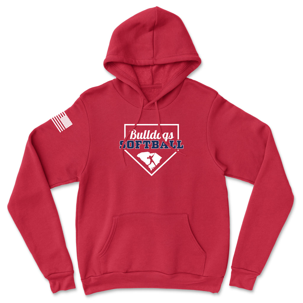 Unisex Bulldogs Softball Base Softstyle® Midweight Hoodie