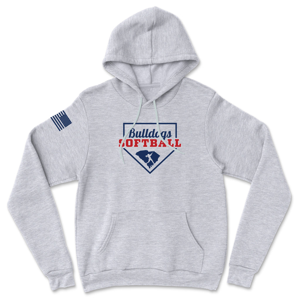 Unisex Bulldogs Softball Base Softstyle® Midweight Hoodie
