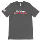 Youth Bulldogs Softball Short Sleeve Cotton T-Shirt