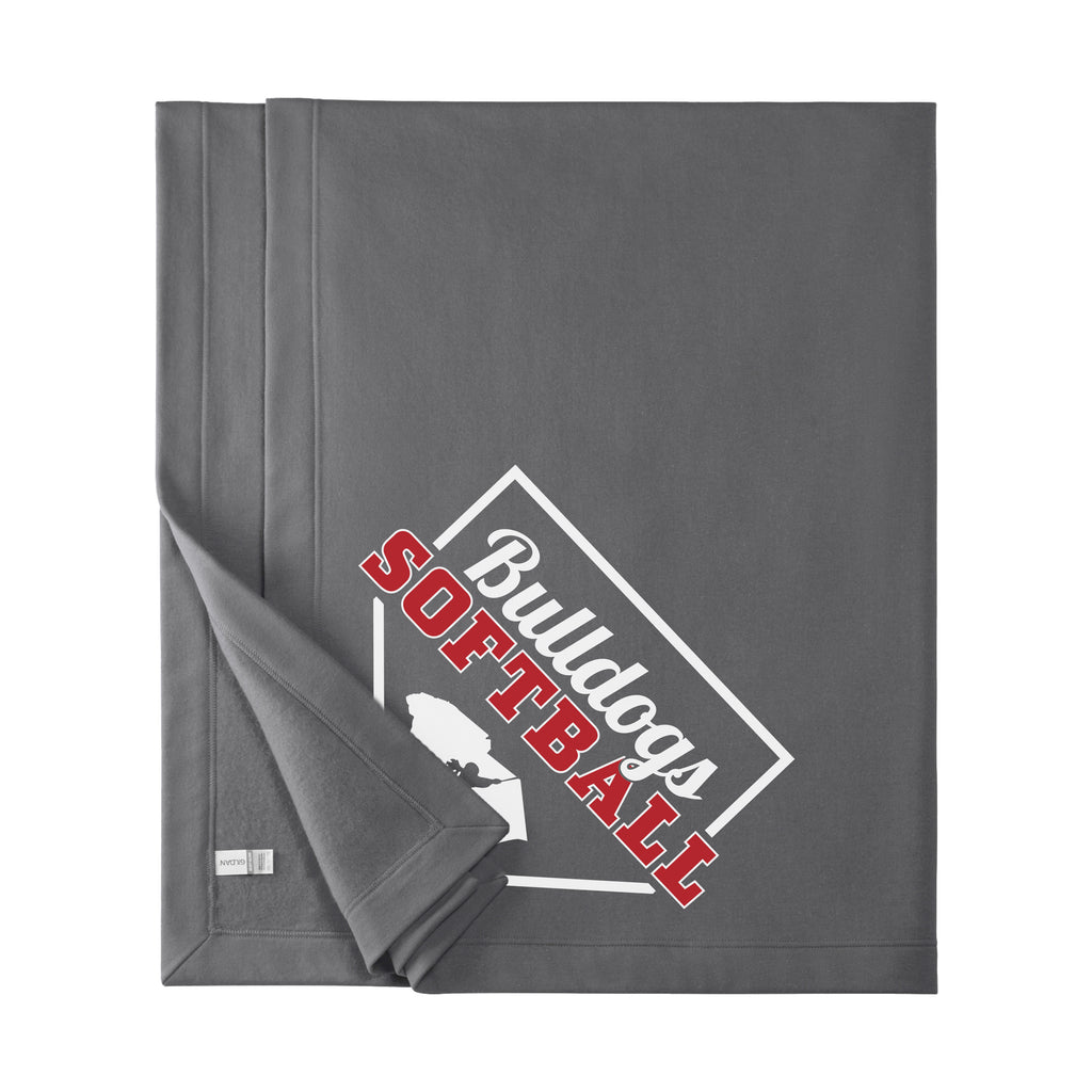 Bulldogs Softball Fleece Stadium Blanket
