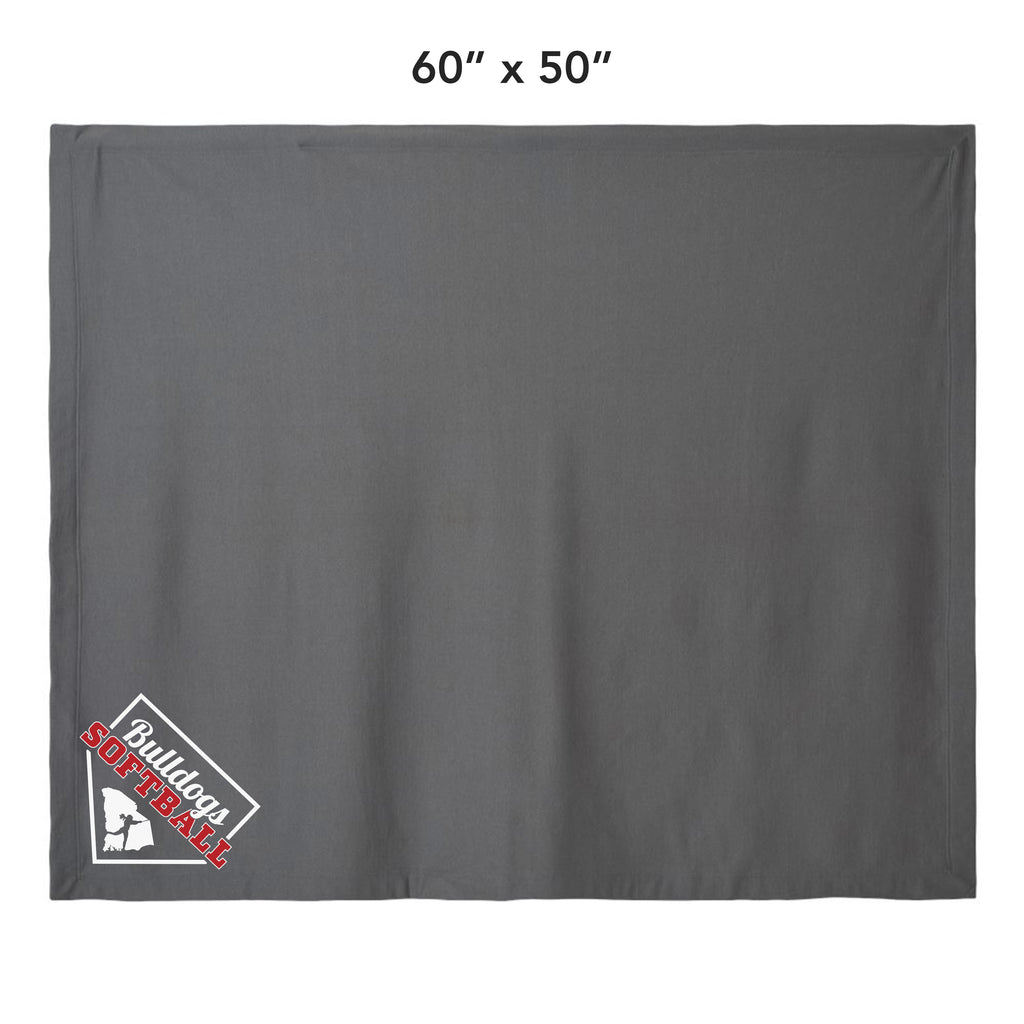 Bulldogs Softball Fleece Stadium Blanket