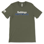 Youth Bulldogs Softball Short Sleeve Cotton T-Shirt
