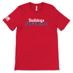 Youth Bulldogs Softball Short Sleeve Cotton T-Shirt