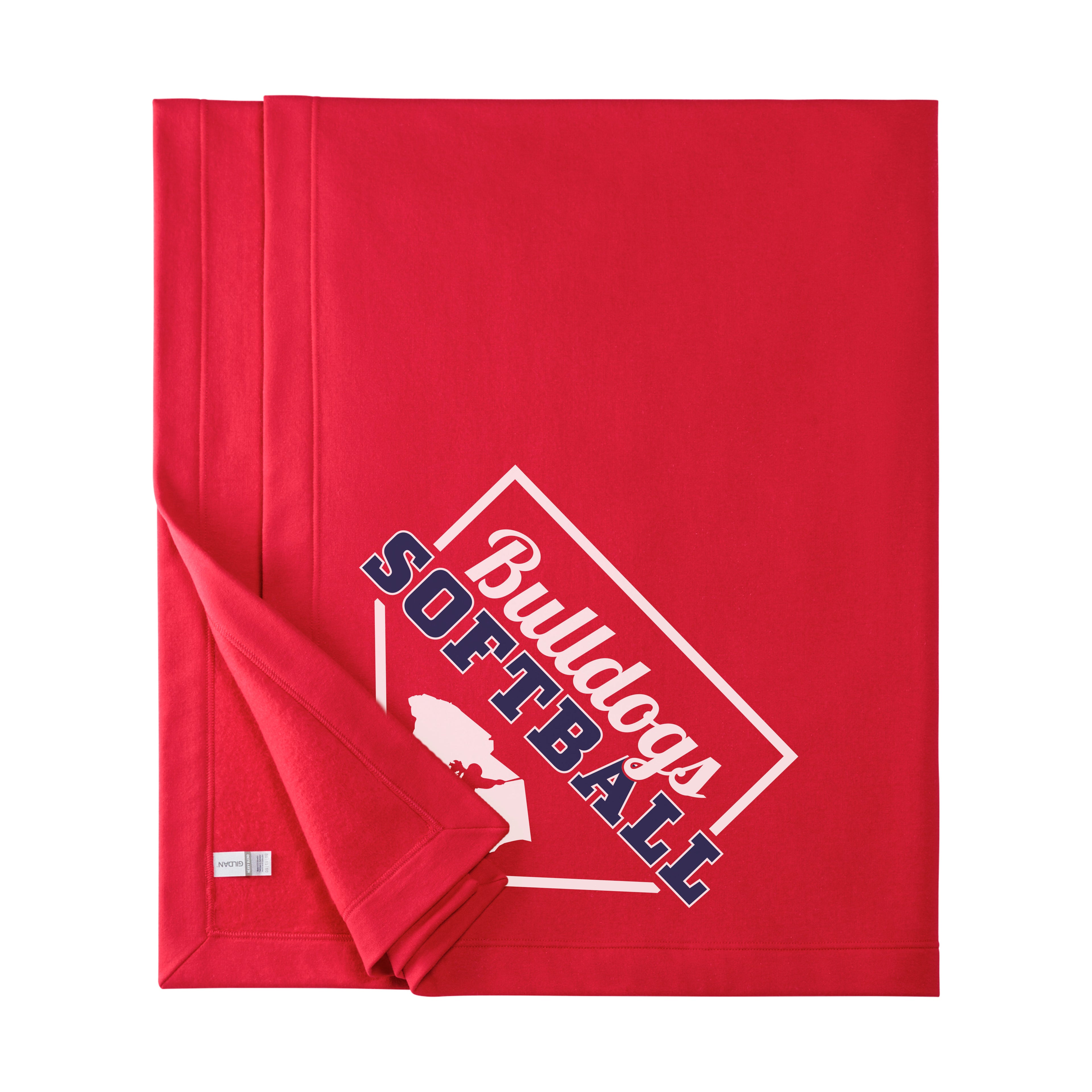 Bulldogs Softball Fleece Stadium Blanket