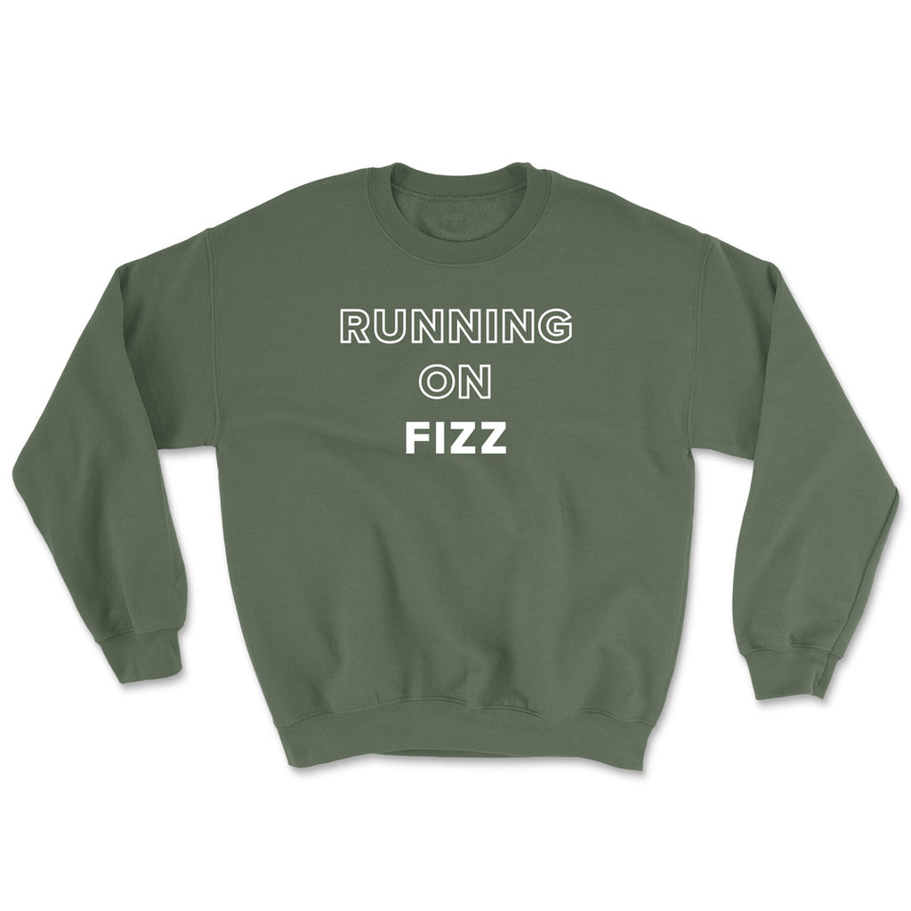 Running on Fizz Heavy Blend Crewneck Sweatshirt