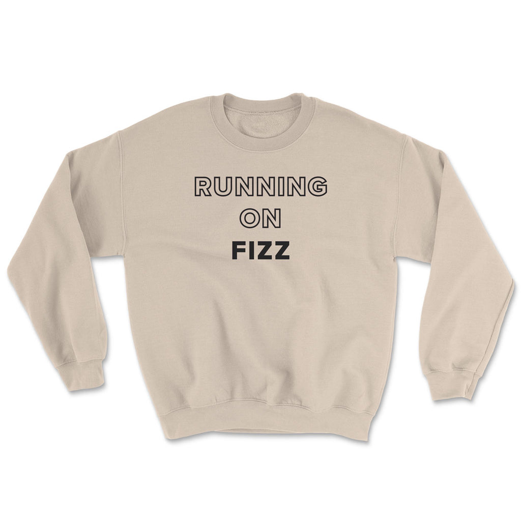 Running on Fizz Heavy Blend Crewneck Sweatshirt