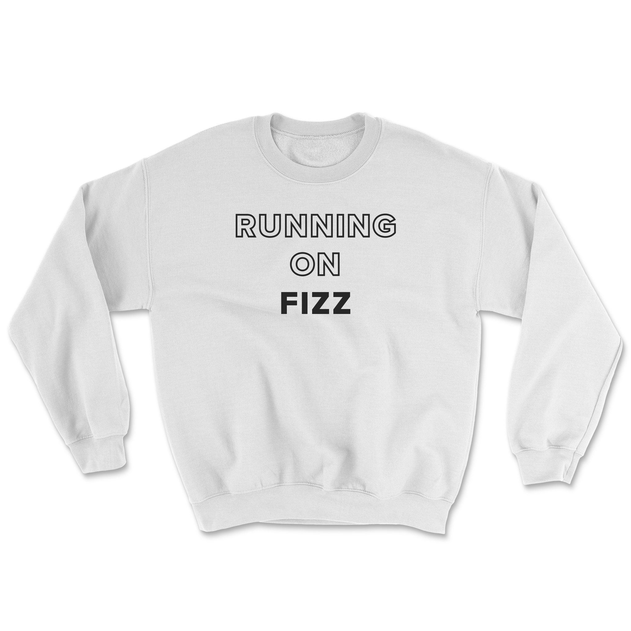 Running on Fizz Heavy Blend Crewneck Sweatshirt
