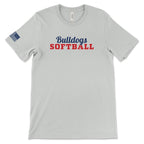 Youth Bulldogs Softball Short Sleeve Cotton T-Shirt