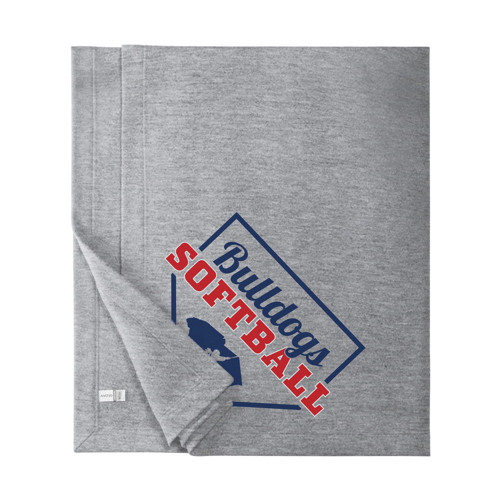 Bulldogs Softball Fleece Stadium Blanket