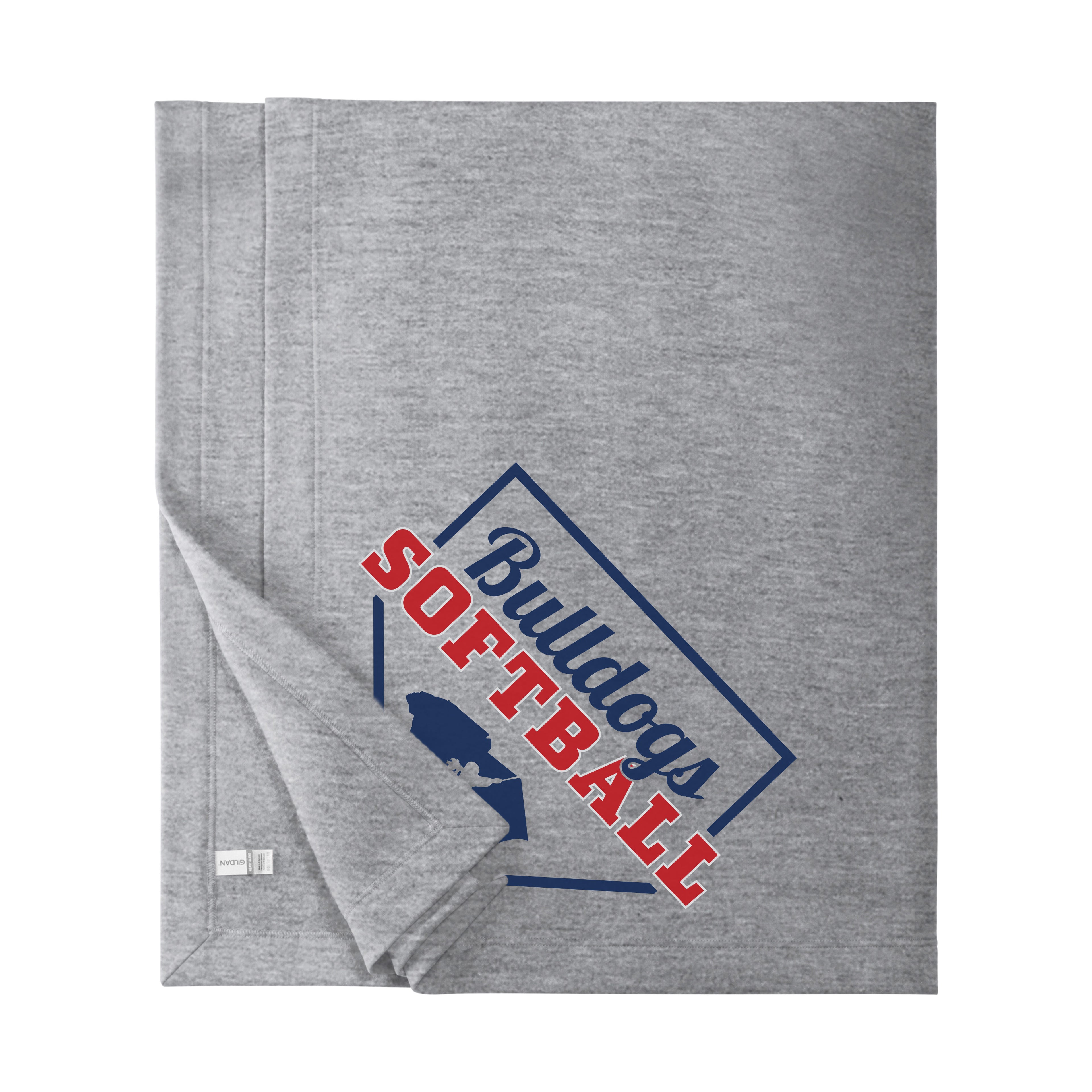 Bulldogs Softball Fleece Stadium Blanket