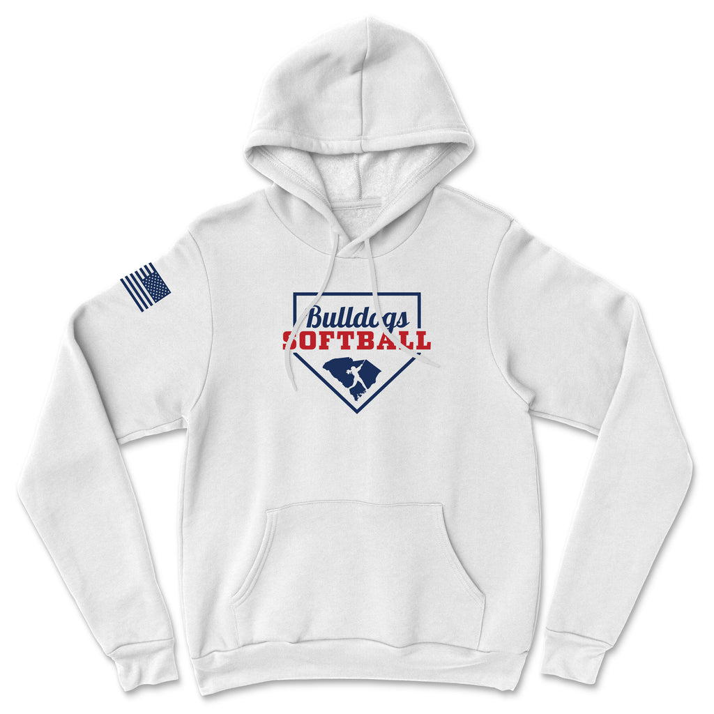 Unisex Bulldogs Softball Base Softstyle® Midweight Hoodie