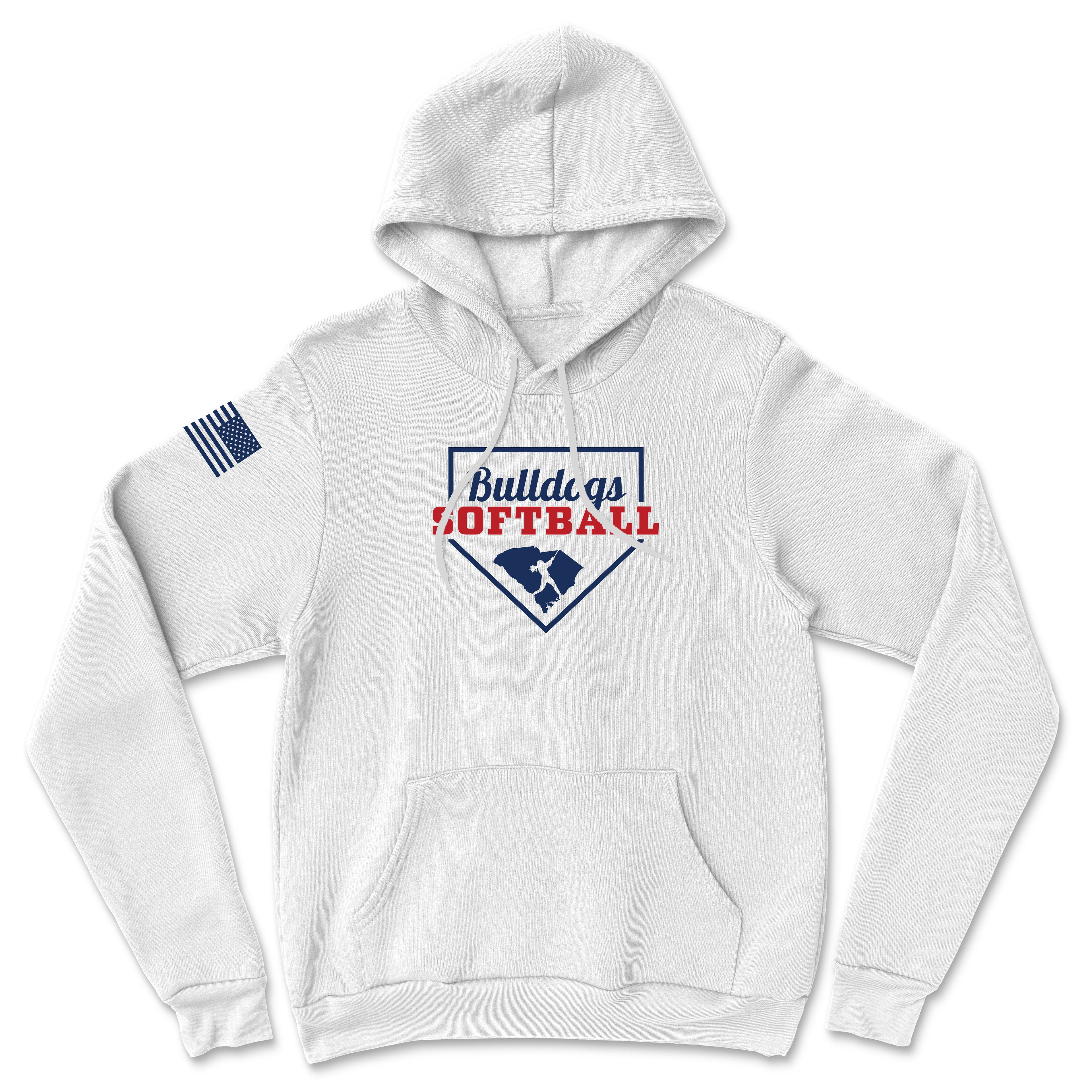 Unisex Bulldogs Softball Base Softstyle® Midweight Hoodie