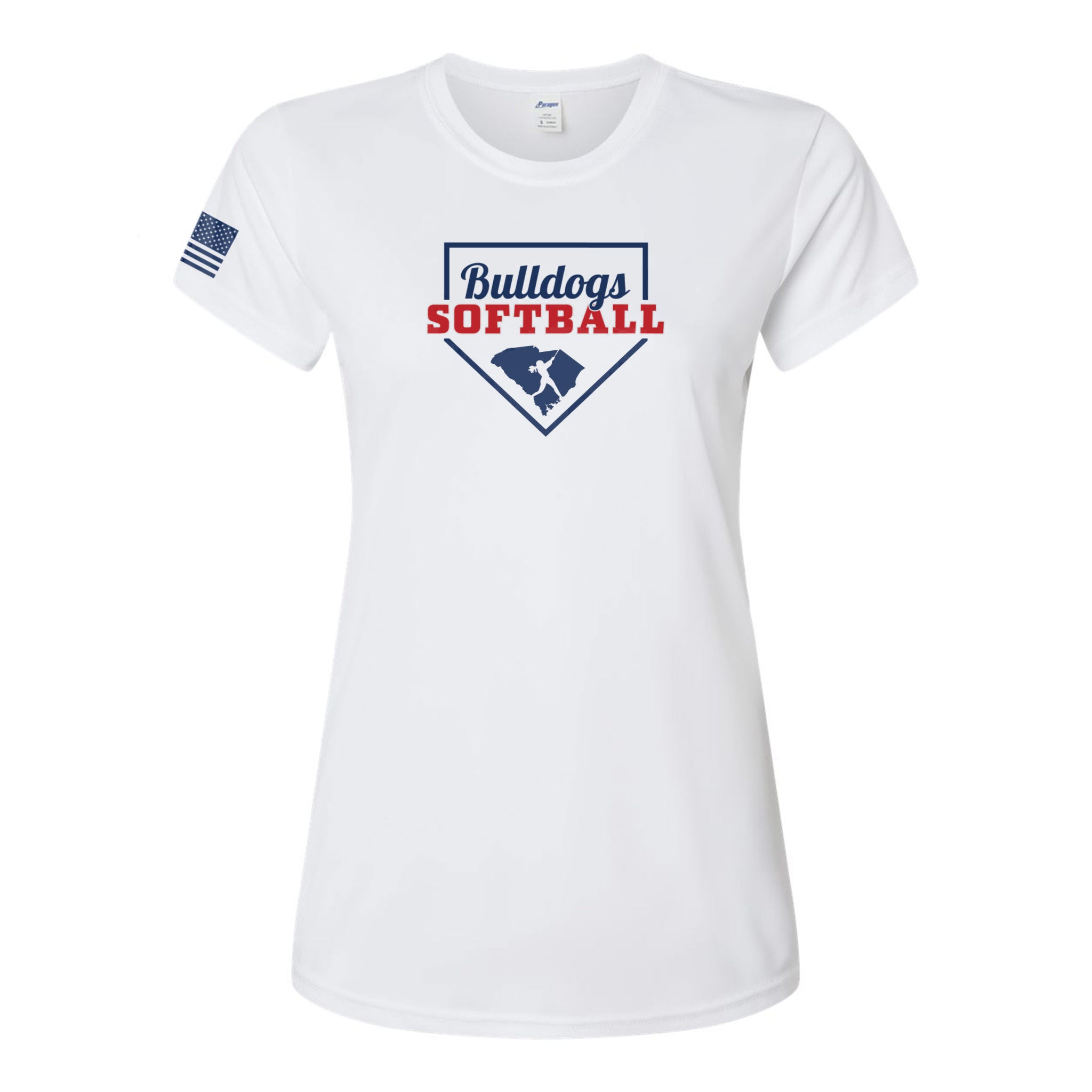 Women's Bulldogs Softball Base Performance T-Shirt
